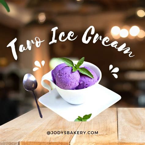 Taro ice cream - Jody's Bakery
