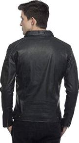 Black Designer Faux Leather Slim Fit Biker Jacket – Wear.Style