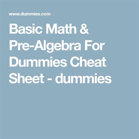 Basic Math For Dummies 的图像结果