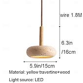 LED Pendant Light Stone Wabisabi 3 Light Color Pendant Lantern Design ...