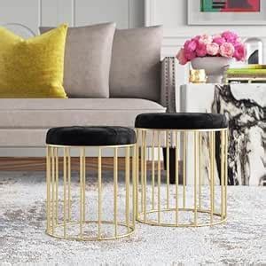 Dence Store -Round Ottoman Stool For Living Room Furniture With Storage ...