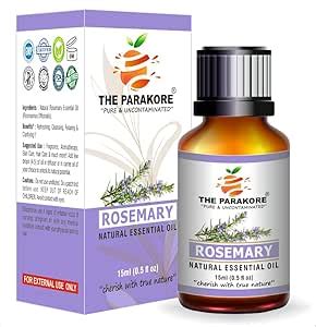 The Parakore Rosemary Essential Oil For Skin Care, Hair Care, Massage ...