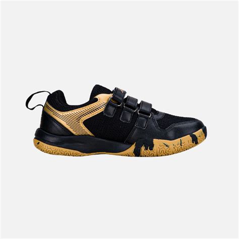 Hundred Court Star Kids Badminton Shoes -Black/Gold – Gambol