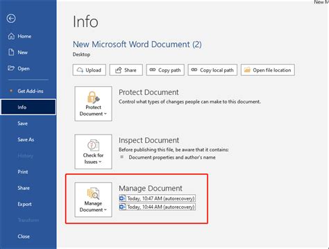 Image result for Document Recovery Word