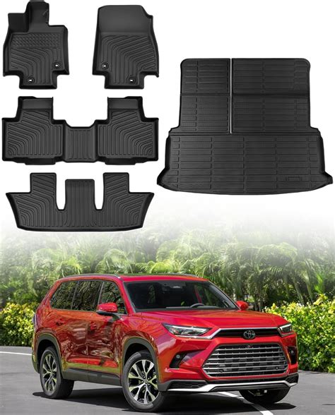 Amazon.com: COTAZA for Toyota Grand Highlander 2024 Floor Mats & Cargo ...