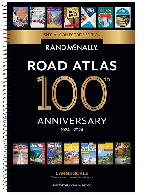 Rand McNally 2024 Large Scale Road Atlas - 100th Anniversary Collector ...