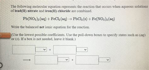 Answered: When aqueous solutions of iron(II) bromide and sodium ...
