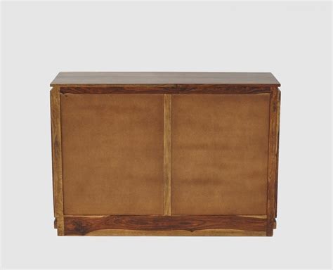 Buy Sheesham Wood Three Drawer one Door Sidebaord Online on Furniselan