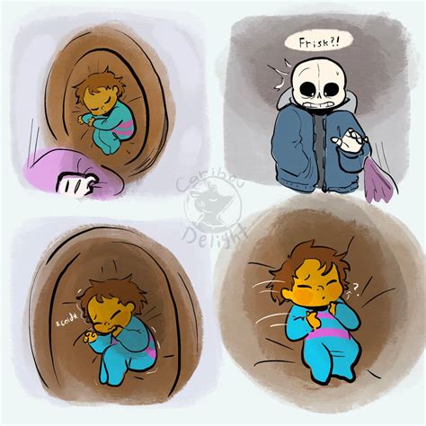 Undertale comic Page 8 Baby Bones by CaribouDlight on DeviantArt