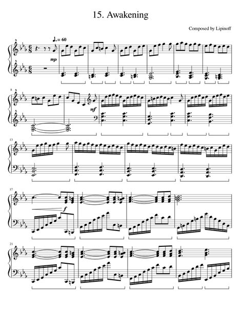 Image result for Awakening Piano Tutorial