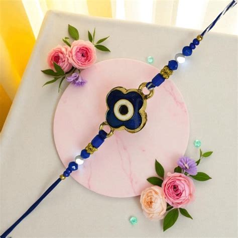 Meira Jewellery Traditional Goldplated AD Studded Blue color stone ...