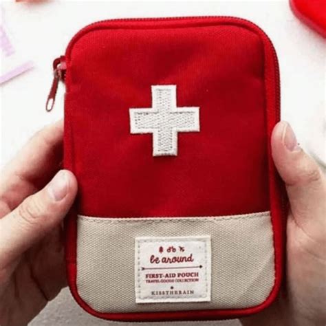 1pc Portable Medicine Bag Cute Mini First Aid Kit Medical Emergency ...
