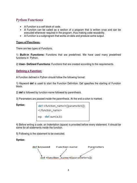 Image result for Creating Python Functions PDF