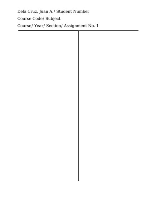 Image result for Written Assignment Format