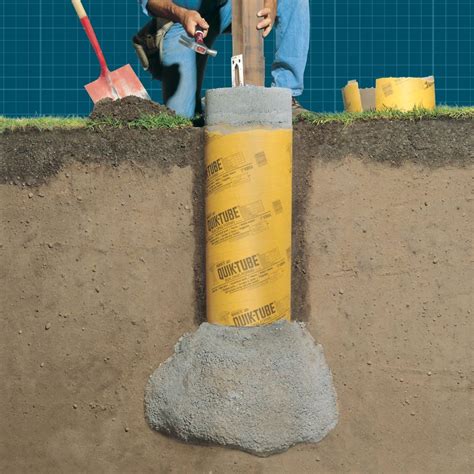 Deck Concrete Footing Form How To Pour Concrete Deck Footings