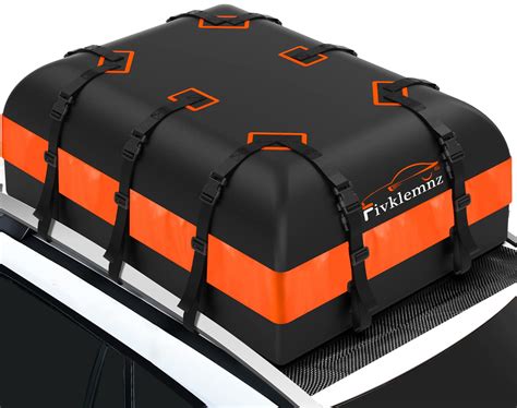 FIVKLEMNZ Car Rooftop Cargo Carrier 21 Cubic, Roof Bag Waterproof ...