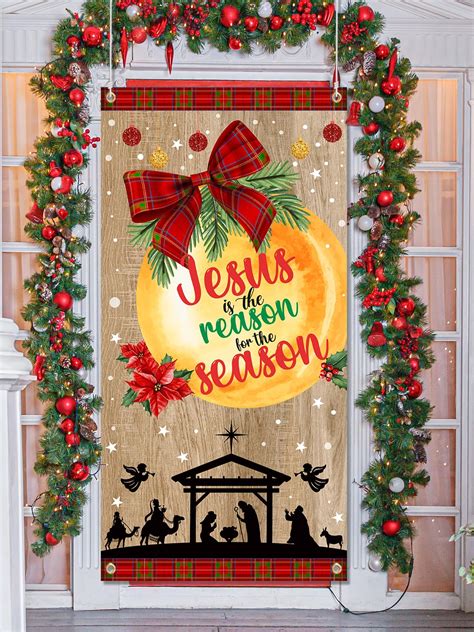Buy Jesus is The Reason for The Season Banner, Baby Jesus Christmas ...