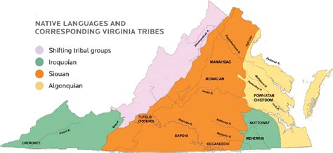 Virginia Native American Tribes Map: Locations & History