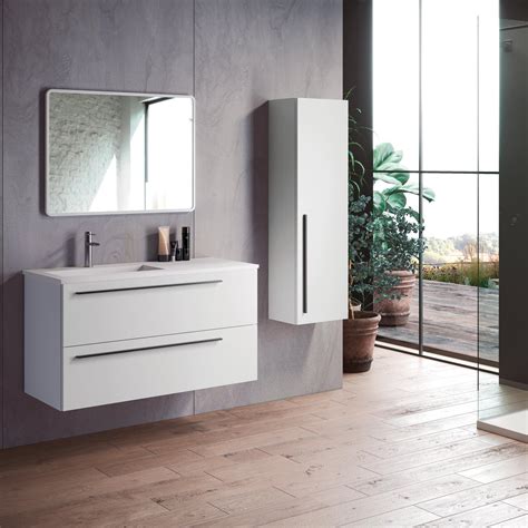 Mobile bagno Mia bianco opaco L 100 x P 48.5 H 65 cm | Leroy Merlin
