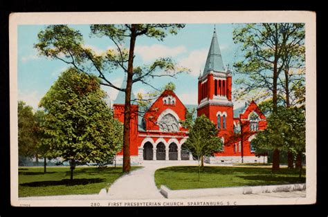 Spartanburg - First Presbyterian Church - Nu en Toen - #7866248 - Geneanet