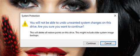 Using System Restore 的图像结果