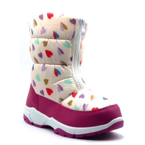 Toddler Girls' ICY Waterproof Warm Insulated Winter Rain Snow Boots ...