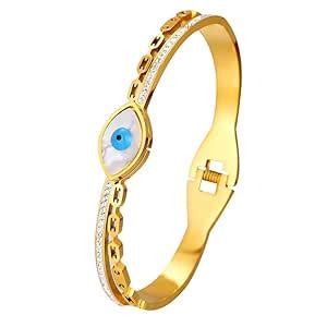 Buy MYKI Hushed Evil Eye Gorgeous Diamond Kada Bracelet For Women ...