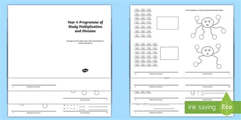 Year 4 Programme of Study: Multiplication and Division Factor Pairs and