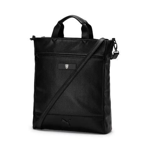 Buy Puma Scuderia Ferrari Motorsport Womens Black Shopper Handbag Online