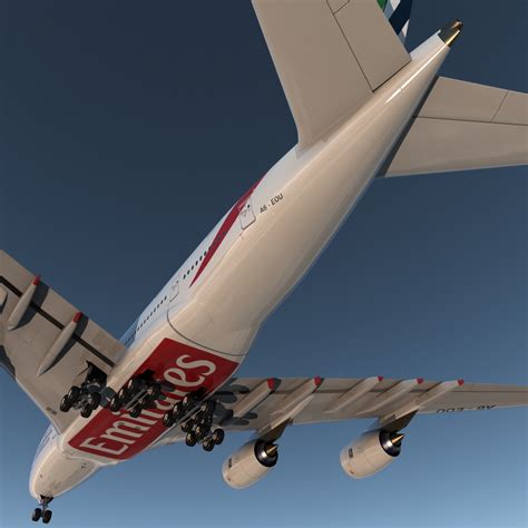 Airbus A380 800 Emirates 3D model | 3D Molier International