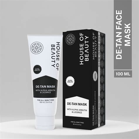 De-Tan Mask w/ Fuller's Earth & Arbutin for glowing & even toned skin ...