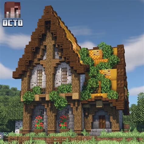 Image result for Rustic Minecraft House Tutorial