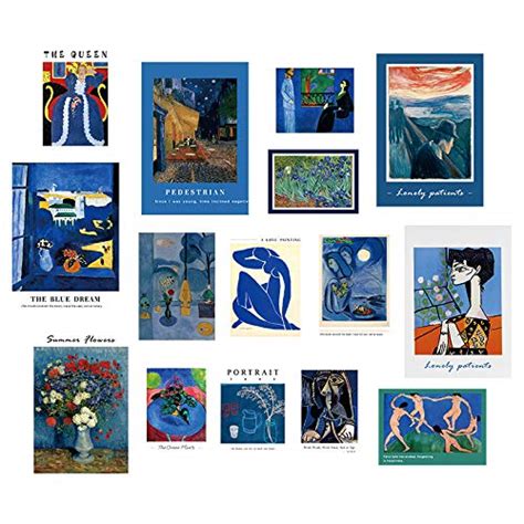 Buy Blue Collage Kit Vintage Picture Colllection Small Kit Photo Wall ...