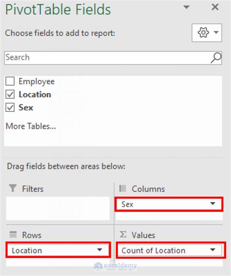 Use Pivot Table to Display Text Values 的图像结果