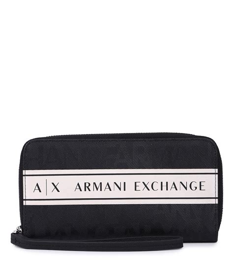 All-Over Logo Print Zip-Around Wallet with Wristlet