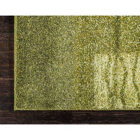 Unique Loom Sarah Del Mar 9 X 12 (ft) Green/Beige Indoor Geometric ...