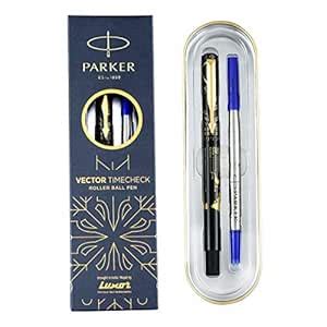Parker Special Edition Vector Time Check Gold Trim Roller Ball Pen ...