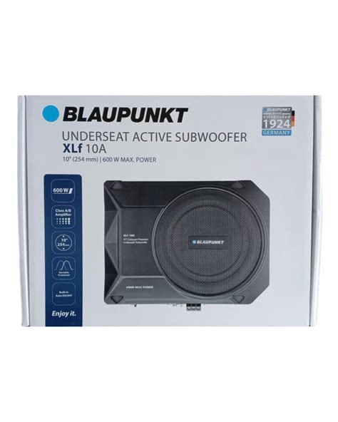 Blaupunkt XLF 10A 10” Compact Active Under Seat Subwoofer (150W RMS ...