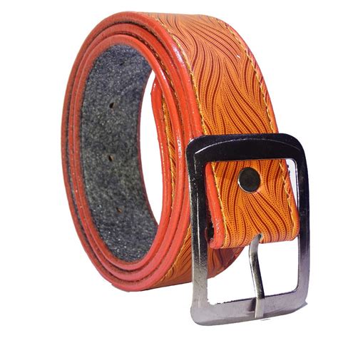 Buy SCENIC Men's Stylish / Designer Buckle Tan Colour Synthetic Leather ...