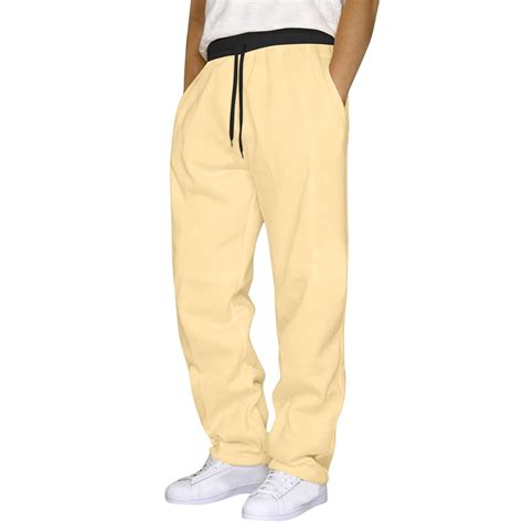Baggy Sweatpants Men Wide Leg Sweats Pants Loose Cotton Open Bottom ...