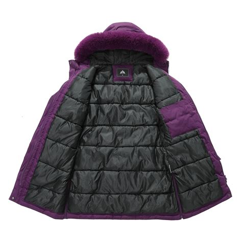 Snapklik.com : Womens Long Winter Coat Thickened Down Alternative ...