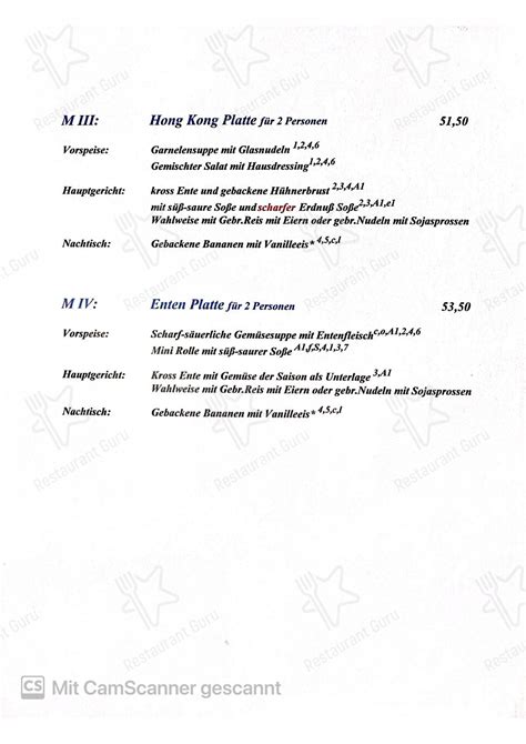 Speisekarte von May Mei restaurant, Hermannsburg