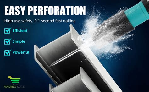 AASHRO MALL Manual Steel Nail Gun Tool, Concrete Nail Gun, Portable ...