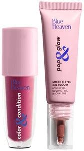 BLUE HEAVEN Rise & Shine Lip Oil with Blush Combo for women - Price in ...