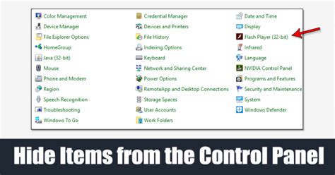 Image result for How to Access Hidden Features in Control Panel