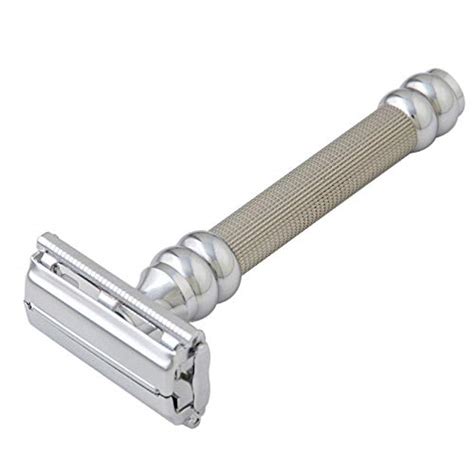 Pearl Shaving Double Edge Butterfly Safety Razor SBF-11 (Silver ...