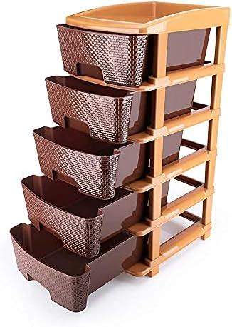 Nayasa Plastic Drawer, 1 Pieces, Brown/Aarohi13,D-24 Centimeters,W-12 ...