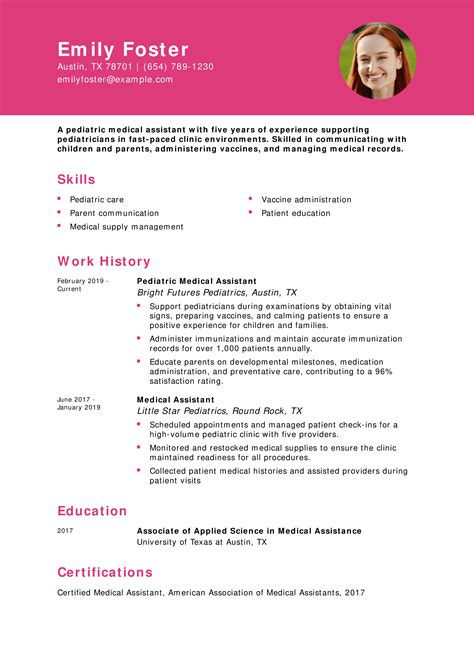 25 Medical Assistant Resume Examples and Templates for 2025 ...