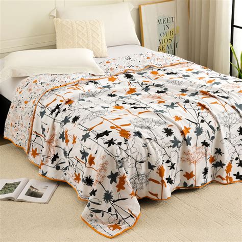 Buy Story@Home White Floral Printed Dohar (Single) Online