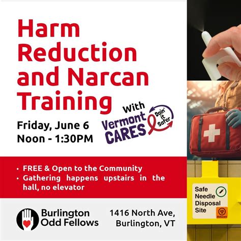 Harm Reduction & Narcan Training, 1416 North Ave, Burlington, VT ...